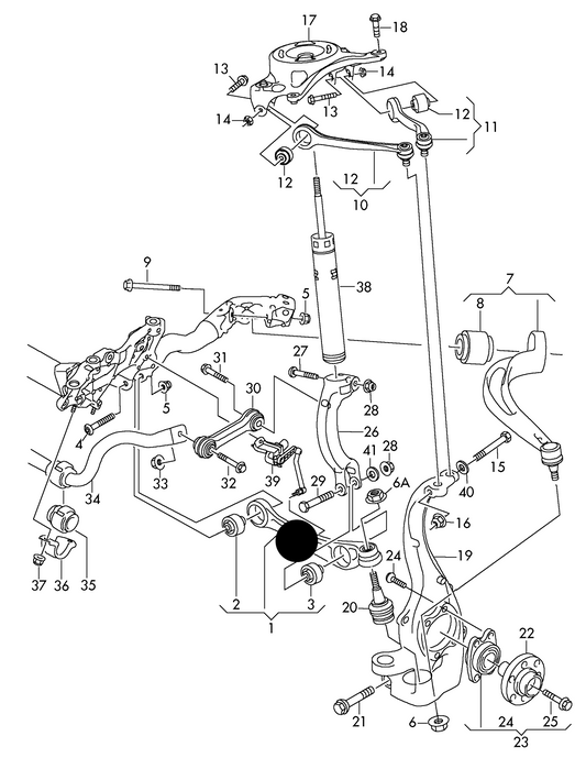 (ITEM 1) 115876 H/D Front Lower Control Arm 'Front' Audi A4 2011> excl Ball Joint