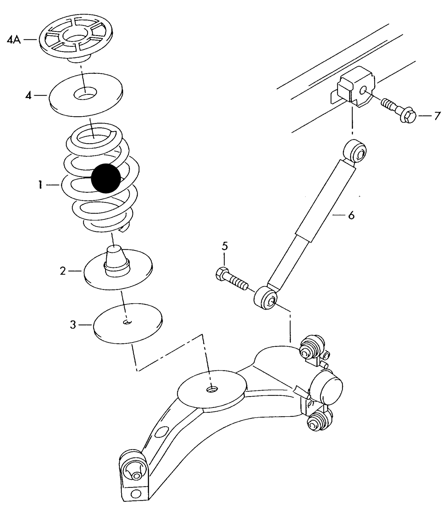 (ITEM 1) ACS1296 Rear coil spring saloon+ PR-1JU/0BT, saloon+ PR-1JV/0BJ, saloon+ PR-1JV/0BJ, saloon+ PR-UB0/0BT,