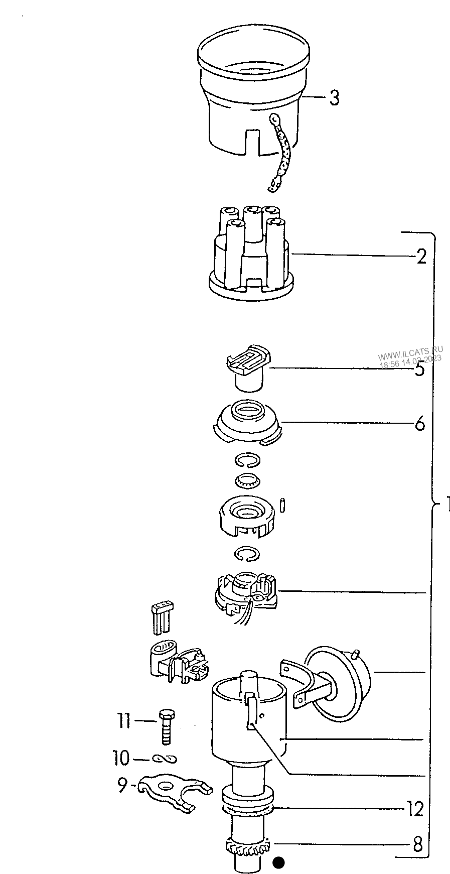 (item 12) 108926 Bosch Seal ring for distributor: T4 2.0l AAC