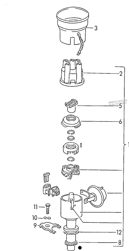 (item 12) 108926 Bosch Seal ring for distributor: T4 2.0l AAC