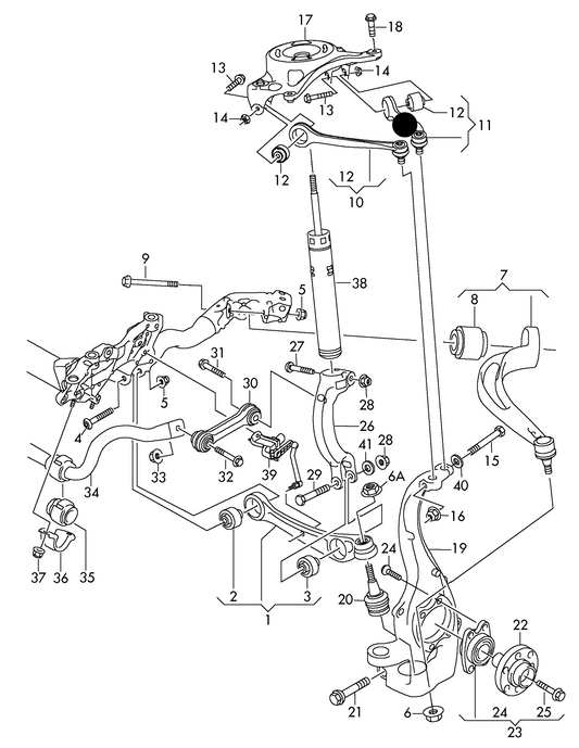 (item 11) 113473 Optimal Suspension Arm ''Front Axle Left Upper Rear''A4 08>/A5/Q5