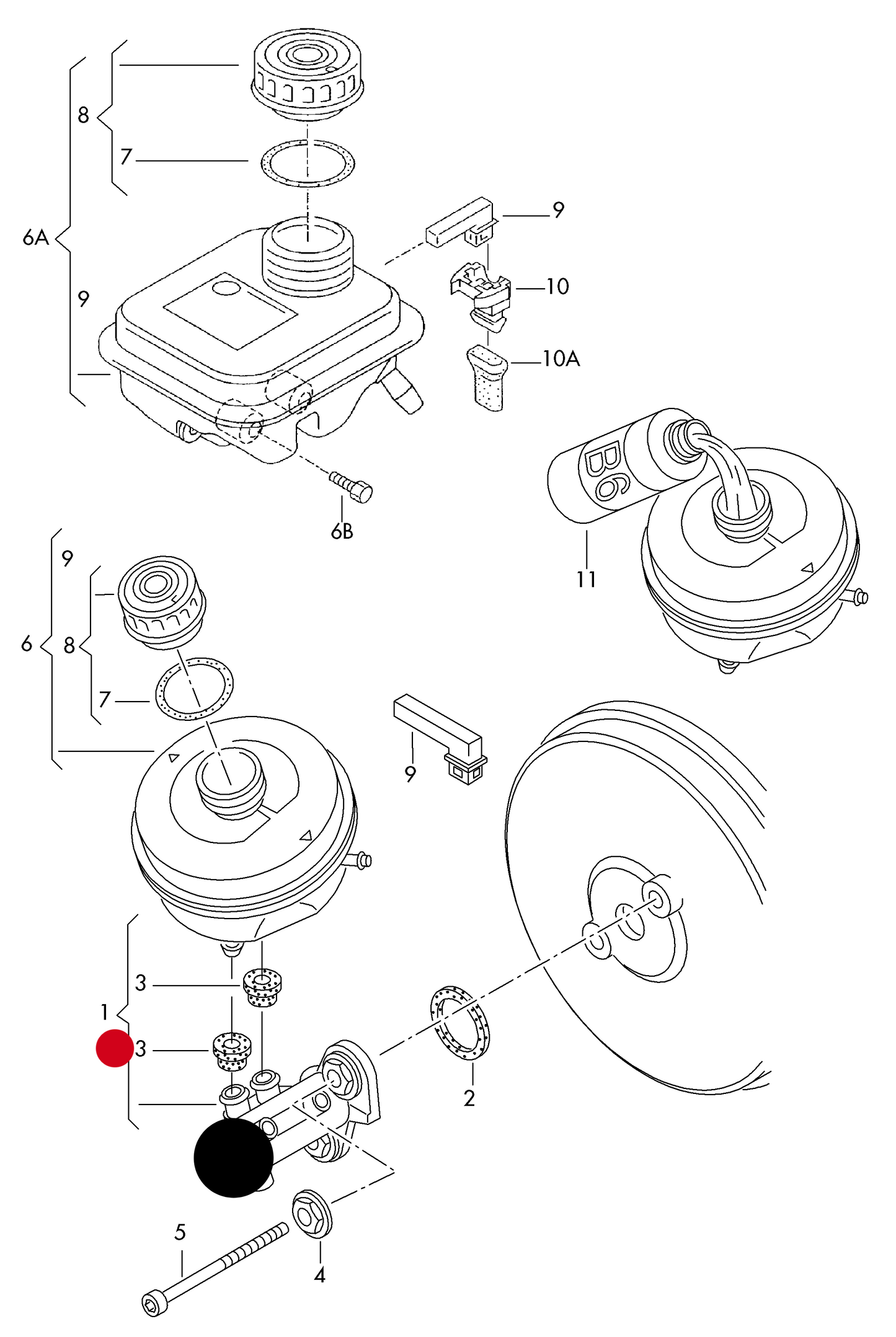 (ITEM 1) 110043 Brake master cylinder 25.4x18/18mm