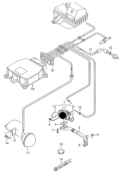 (1) 173707 WAHLER EGR Valve 1.9 diesel eng.+ BJB