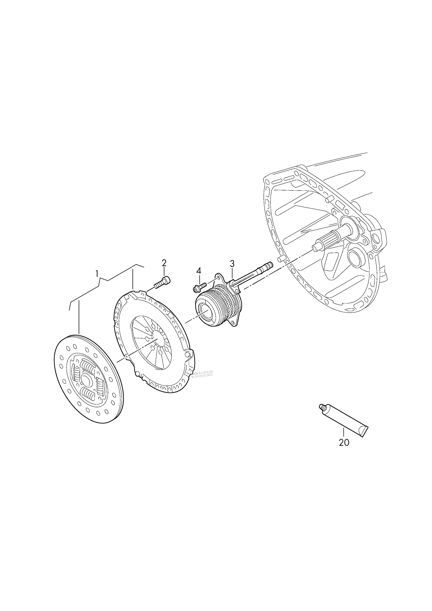 (3) CSC481 GENUINE release bearing with hydraulic operation