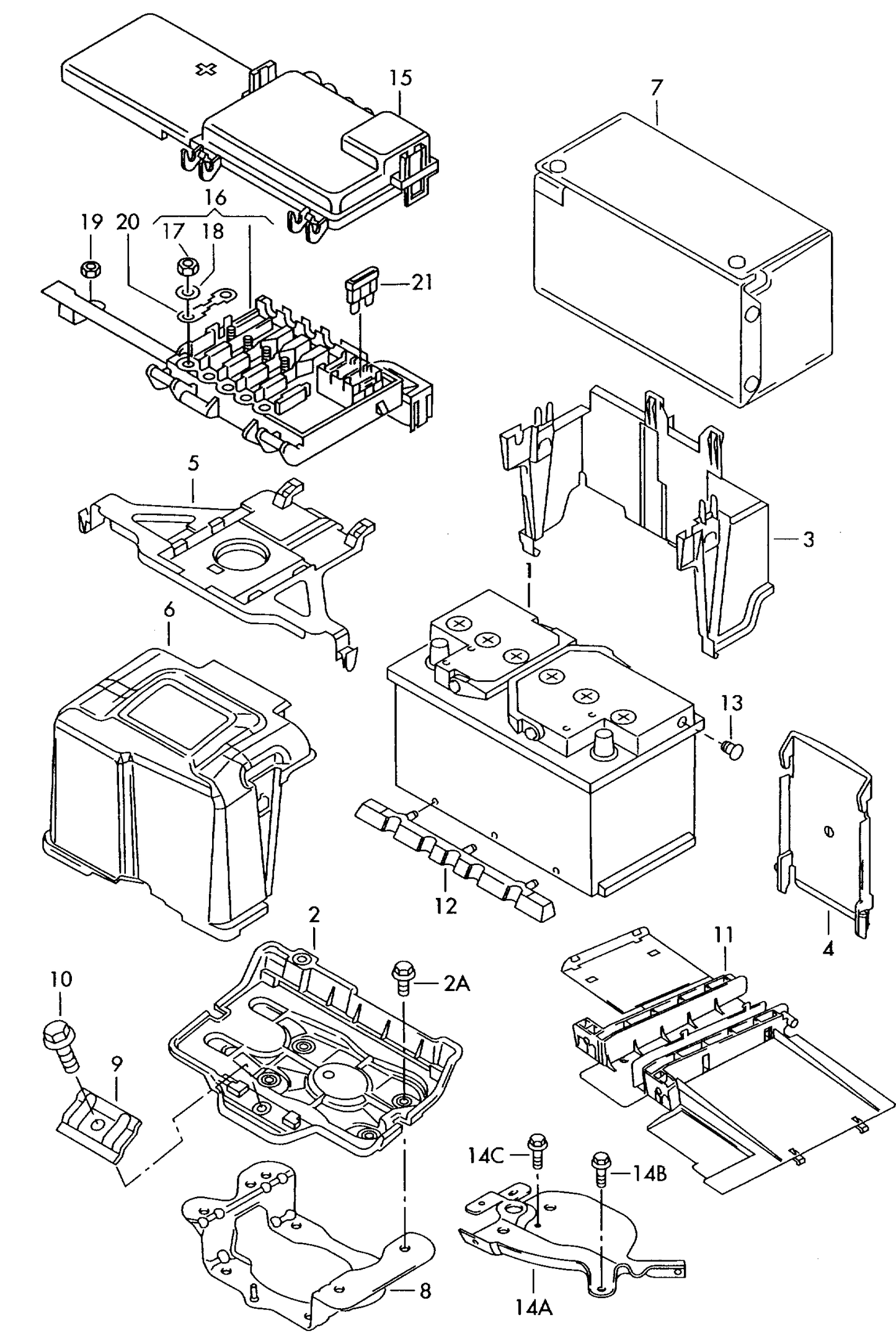 (20) 113779 GENUINE Handcuff strip fuse 60amp