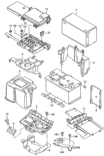 (20) 113779 GENUINE Handcuff strip fuse 60amp