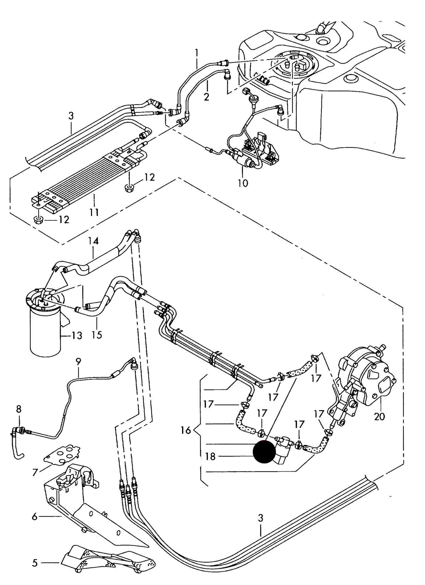 (ITEM 18) 115175 Temperature Sensor for engine oil, fuel and coolant