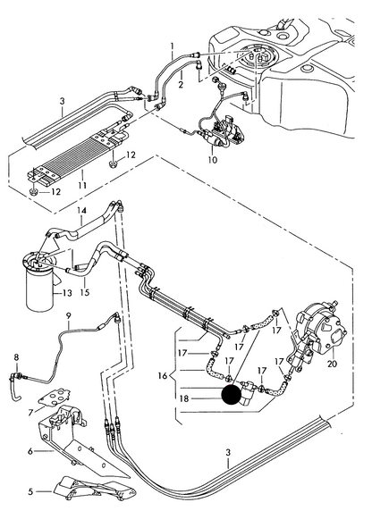 (ITEM 18) 115175 Temperature Sensor for engine oil, fuel and coolant