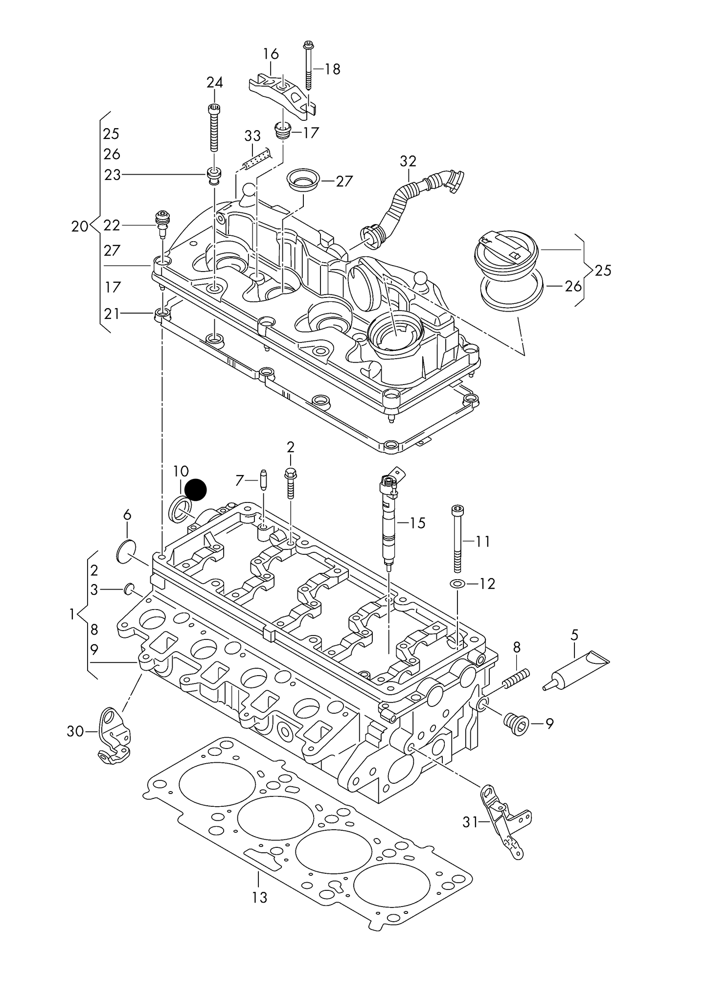 (item 10) 113628 Febi Camshaft Seal