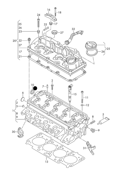 (item 10) 113628 Febi Camshaft Seal