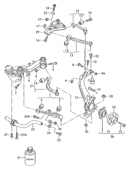 (21) 4-1968 MEYLE H/D LH Lower Rear suspension arm (Banana)