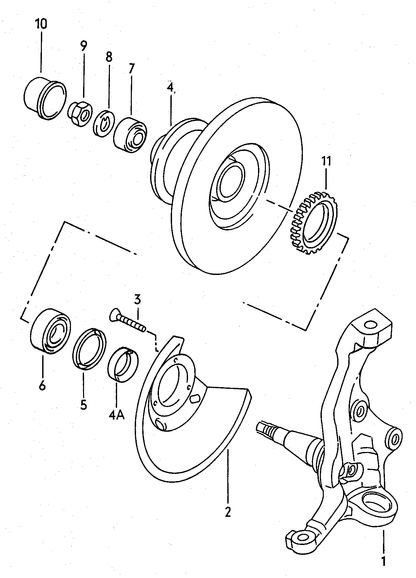 (5,6,7) 4-101102 Front Wheel Bearing Kit T25 79>84