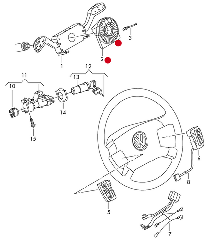 (2) 112298 VALEO Airbag Clock Return Spring