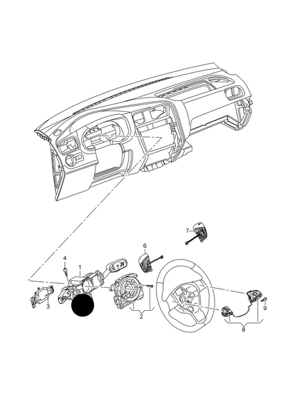 (ITEM 1) 916547 OEM Steering Column Switch PR-1XX,2ZH, 2FU,2PK, 2PU,2FS,2FW