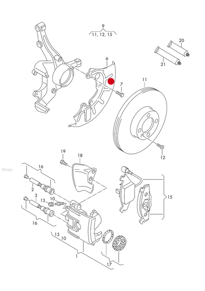 (6) 116065 FEBI L/H Front Brake Disc Shield for disc brake PR-1ZF/1ZM,PR-1LJ,1LL, 1ZD,1LV,1ZB 1ZA