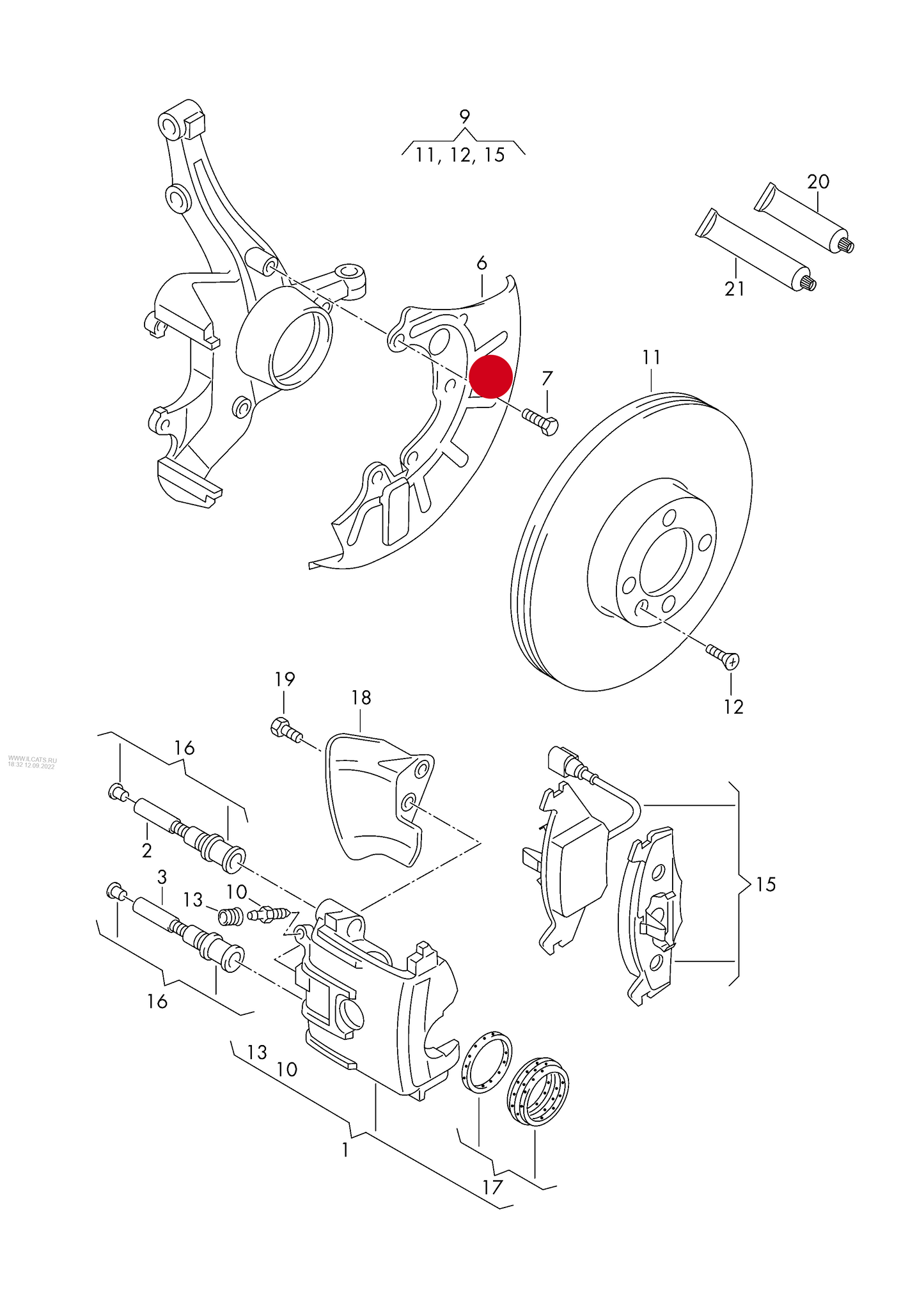 (6) 116066 FEBI R/H Front Brake Disc Shield for disc brake PR-1ZF/1ZM,PR-1LJ,1LL, 1ZD,1LV,1ZB 1ZA