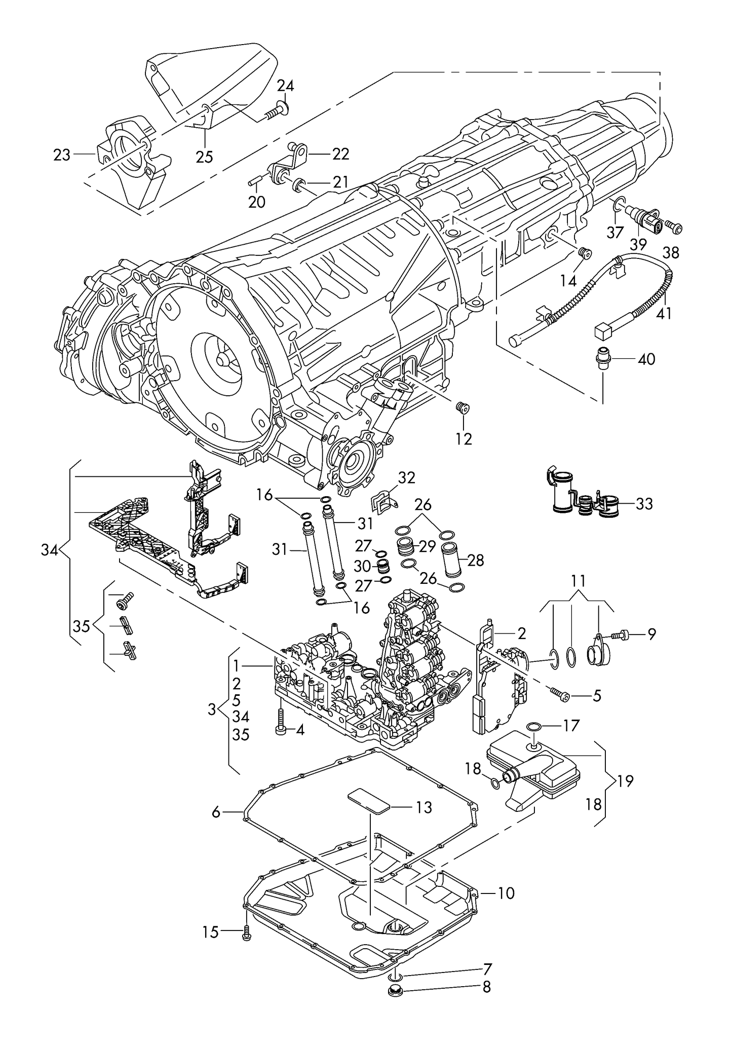 (6) 107825KP1 Parts Kit, automatic transmission oil change