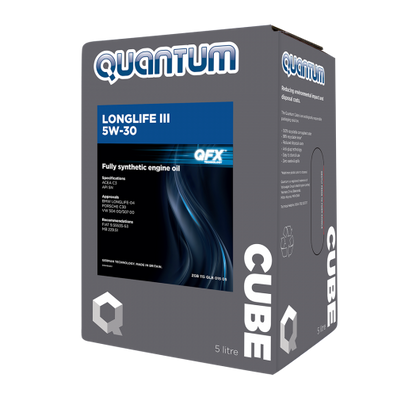 (Item 2) 32947 GENUINE Quantum Engine Oil LongLife III 5W-30 5L Cube VW-504.00/507.00 ''Order by 12 noon for same day dispatch or Free to collect anytime''