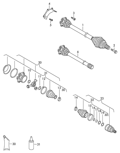 (22) 113349 BIRTH Outer C/V Boot Kit