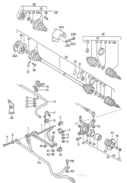 (51) 109305 Inner C/V Boot & Clips