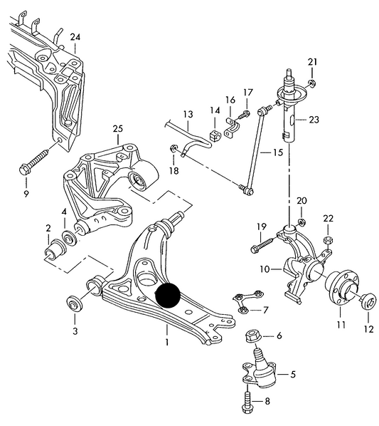 (ITEM 1) 57003 Front Wishbone Left/Right A2 mid 03>05 Chassis 8z.3.019683>>