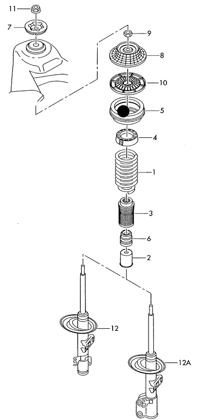 (ITEM 5) 117606 Rolling Bearing, suspension strut support mount