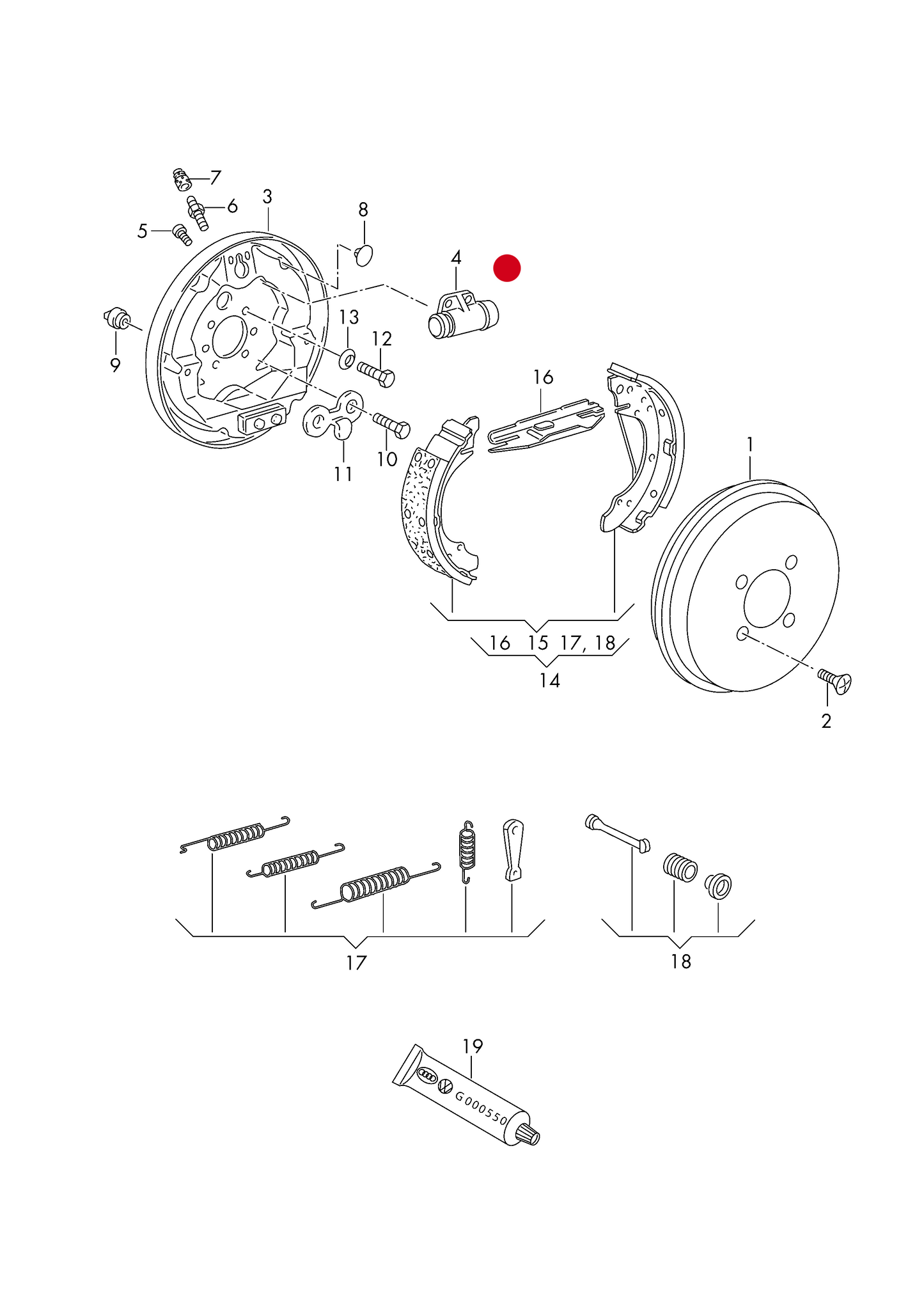 (4) 103064 MEYLE Rear Wheel Cylinder 19.05mm
