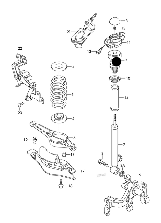 (ITEM 2) 116257 Rear Bump Stop for shock absorber 118/119mm