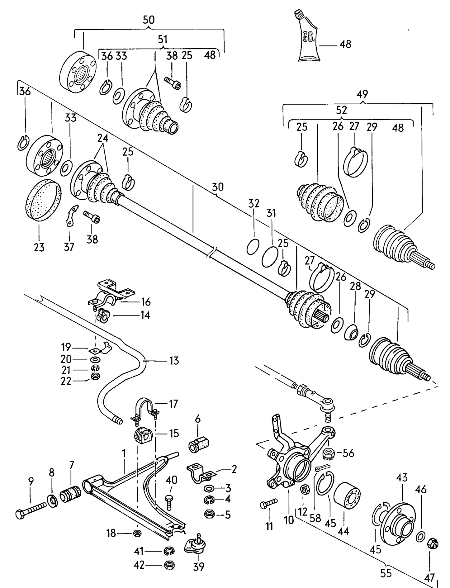 (52) 102625 C/V Boot Kit-Outer