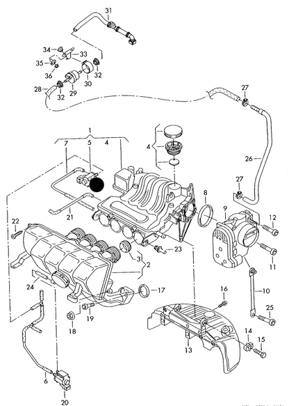 (ITEM 5) 116266 PIERBURG Change>over valve