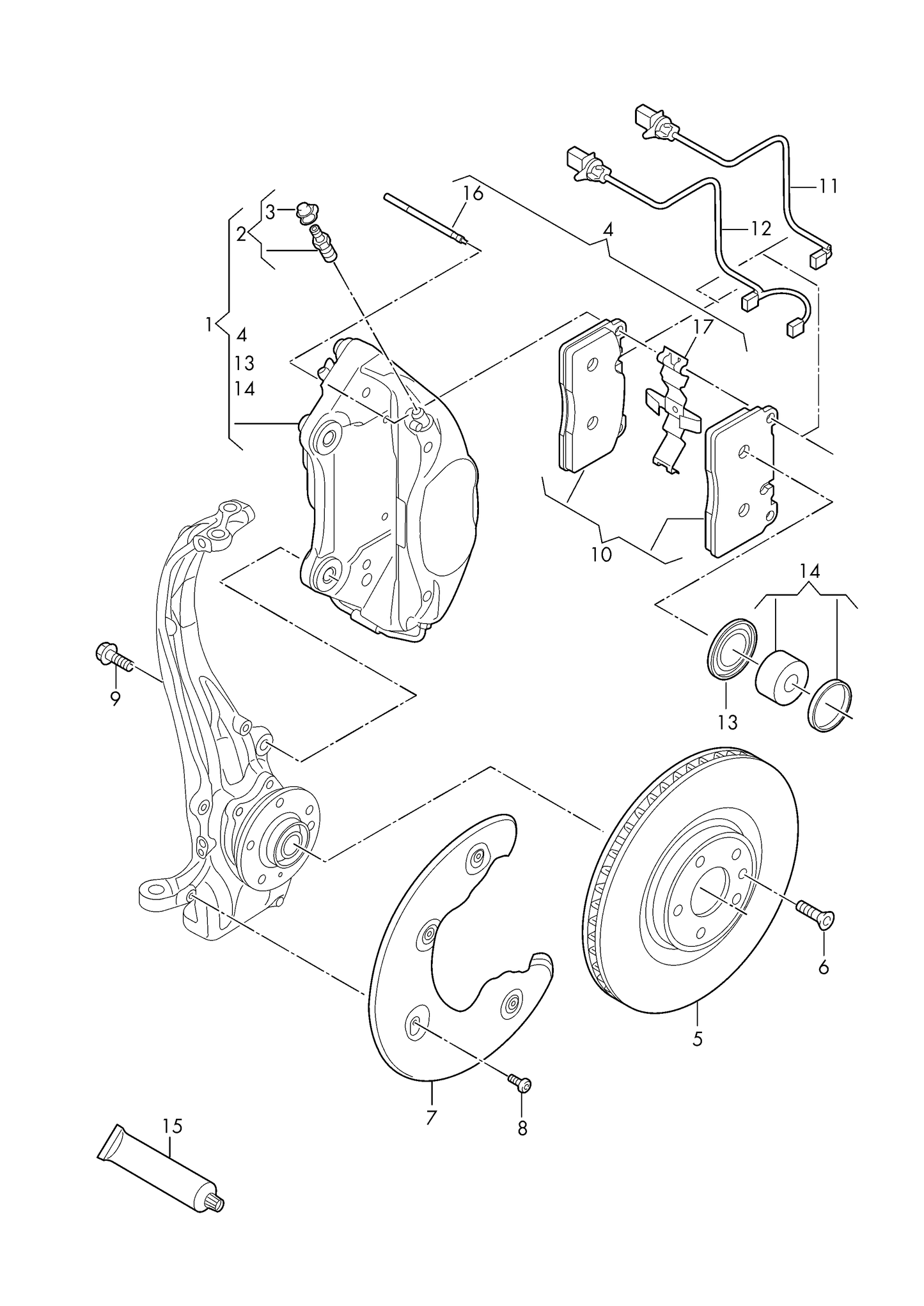 (5) 184368 BREMBO Front Vented Brake Disc-320x30mm 5/112 'Priced as a single disc-Please buy 2'