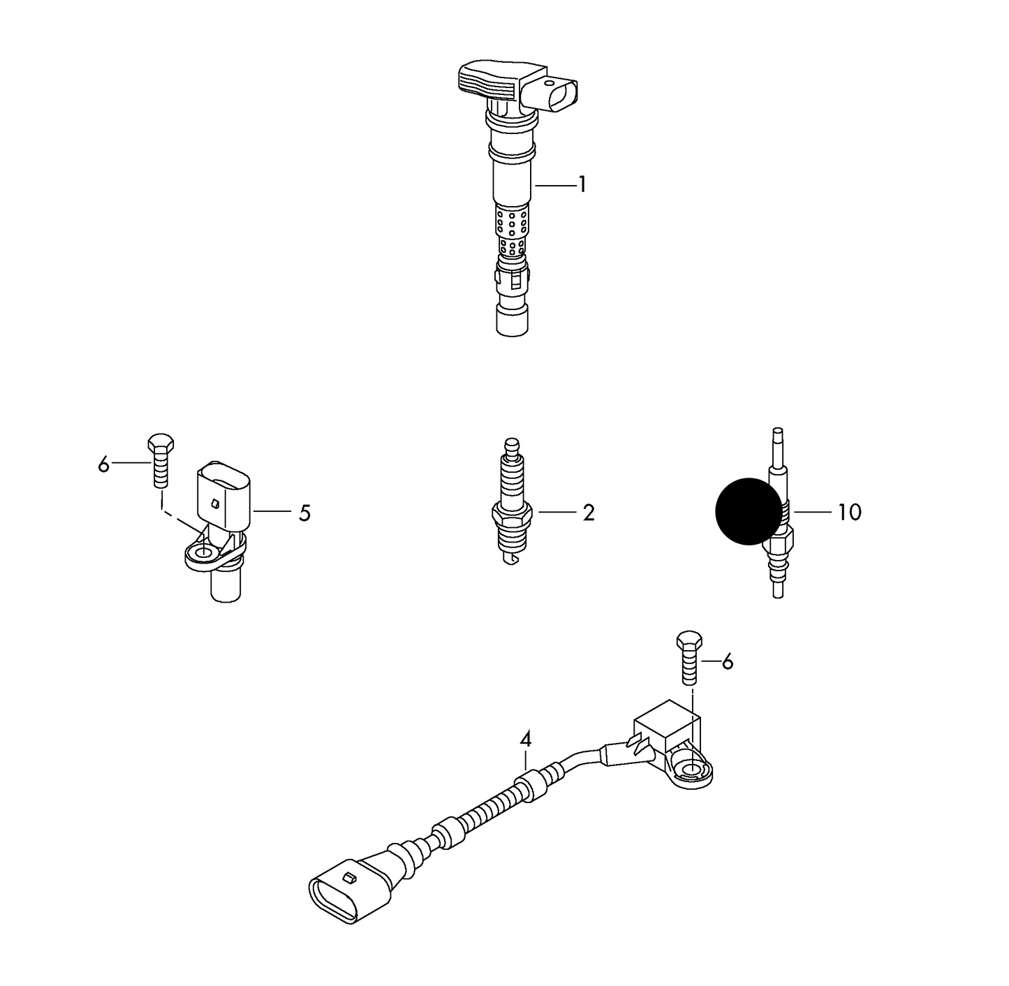 (10) H5199 BOSCH GLOW PLUG T5 2.5TDI BNZ/BPC only ‘Not in stock, but available to order-contact VWS 4 details’