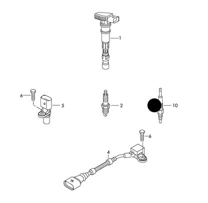 (10) H5199 BOSCH GLOW PLUG T5 2.5TDI BNZ/BPC only ‘Not in stock, but available to order-contact VWS 4 details’