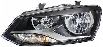 HL9091 HELLA L/H Headlamp assy Polo 6R 'black' 10/09>03/15