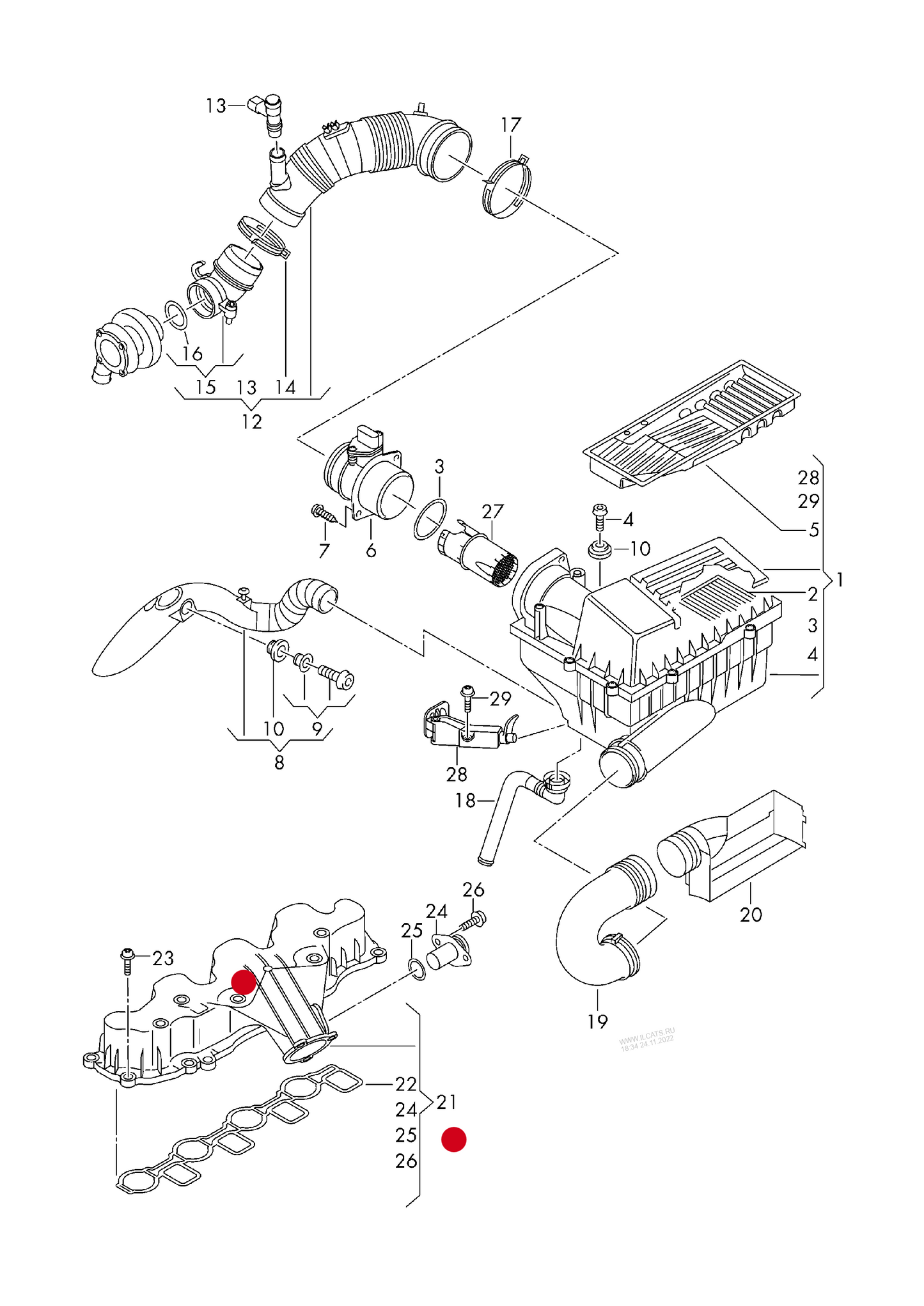 (21) 117758 Mahle Intake Manifold Module 2.0tdi ‘Not in stock, but available to order-contact VWS 4 details’