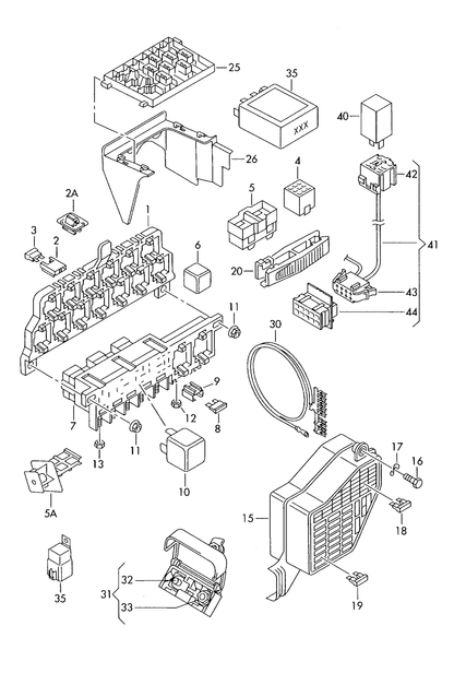 (10) 113602 H&B control unit for wiper/washing automatic intervals relay location/code no.: to be used for code no.: