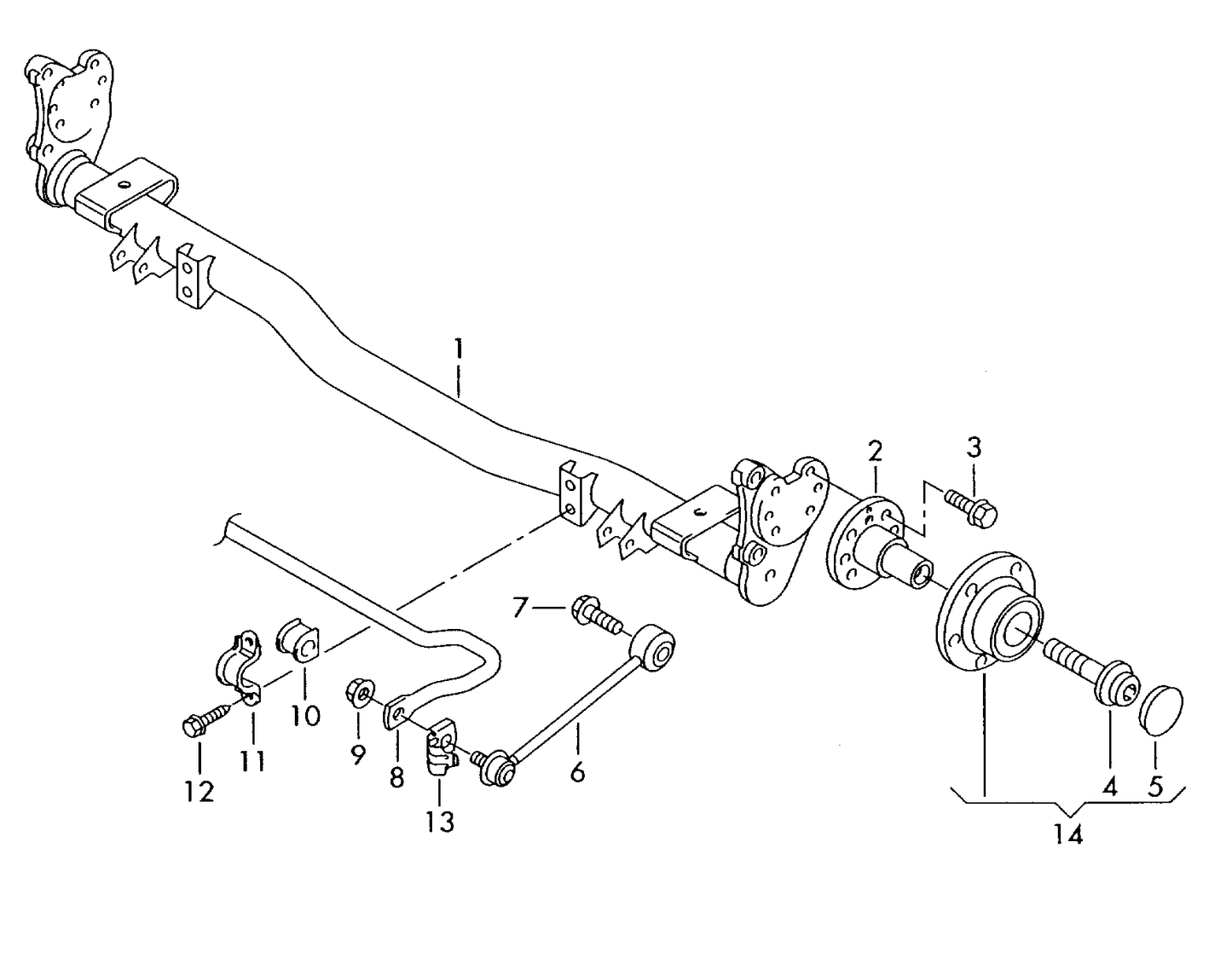 (6) 110736 OPTIMAL Rear anti-roll bar link Caddy 2K