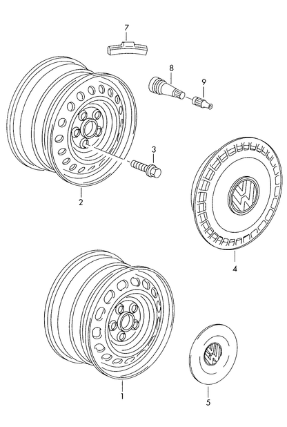 (3) 17818 FEBI Wheel Bolt M14x1.5x47