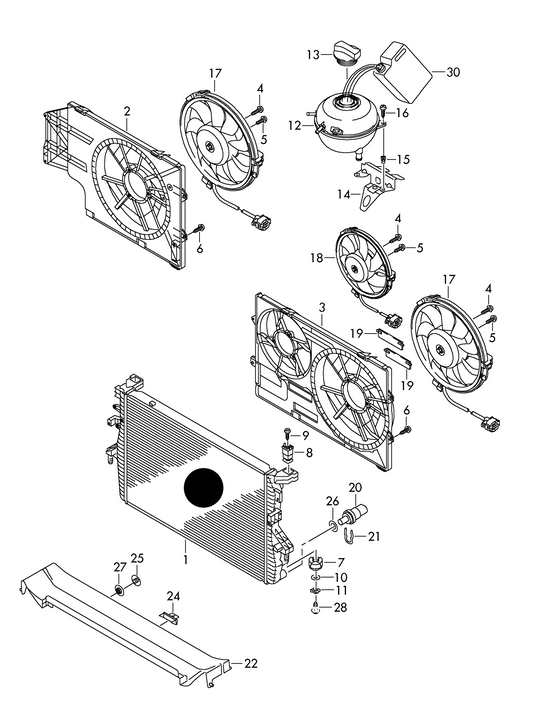 (ITEM 1) 115271 Radiator 710X470X24MM AXB,AXC,AXA, BRR,BRS