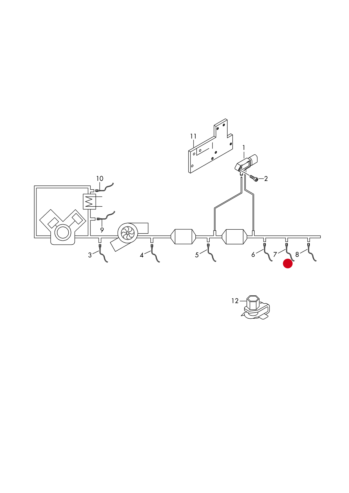 (7) 0899228 HELLA NOX Sensor, NOx catalytic converter