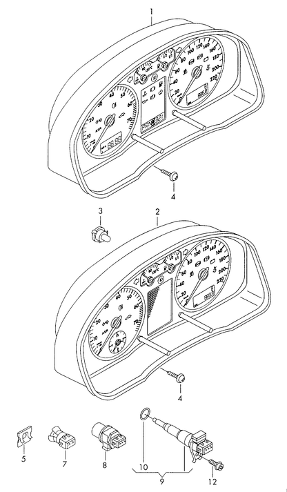 (7) 110587 Temperature Sensor Intake Air Temp Sensors (external)