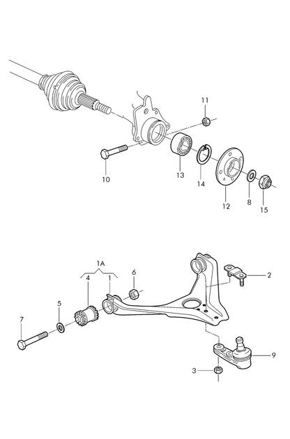 (9) 104185 TOPRAN BALL JOINT>LOWER Passat/A80