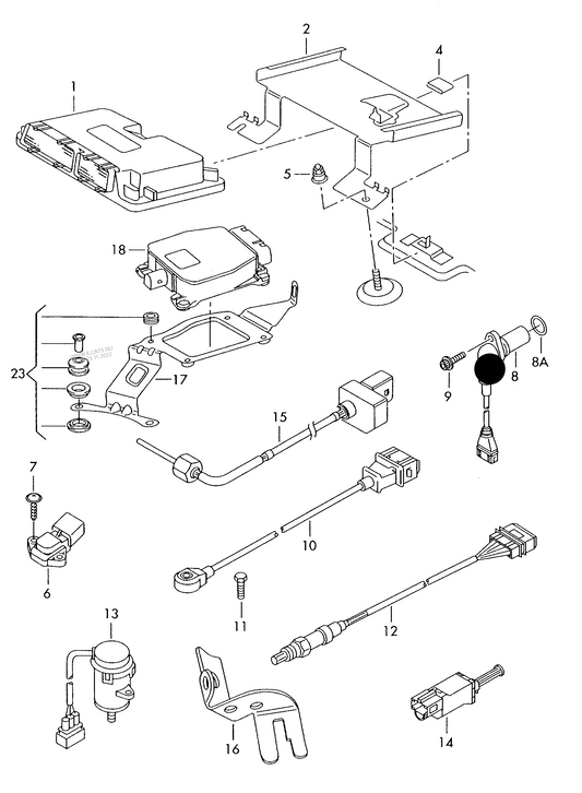 (Item 8) 114558 Meyle Camshaft sensor