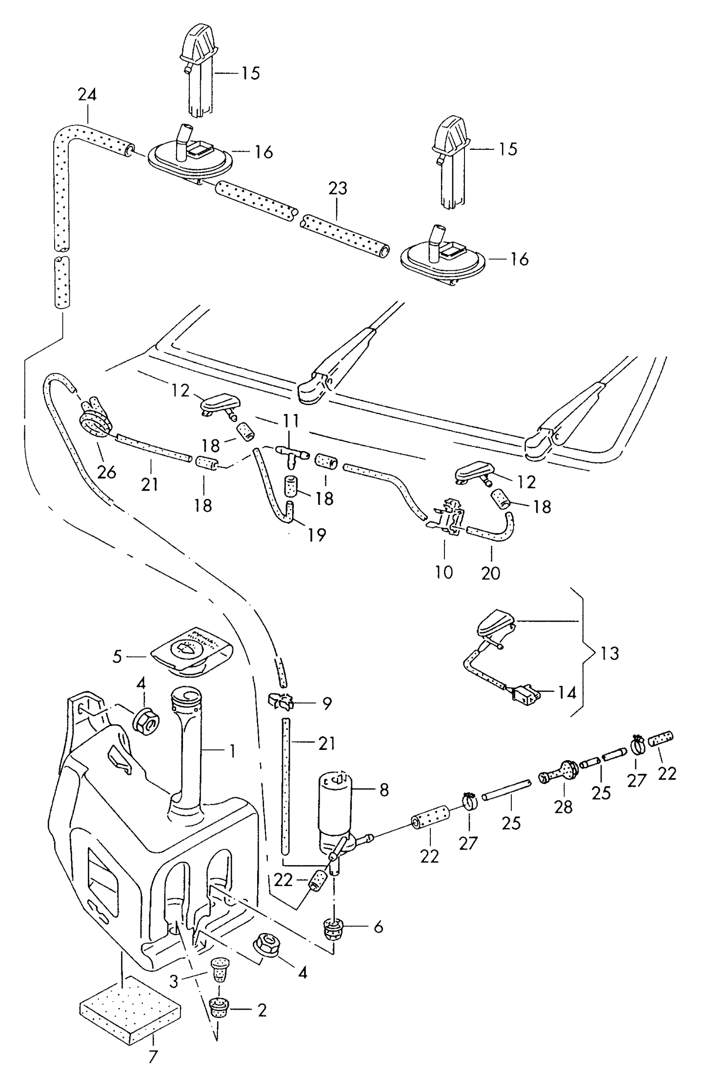 (8) 103630 Windscreen washer system pump