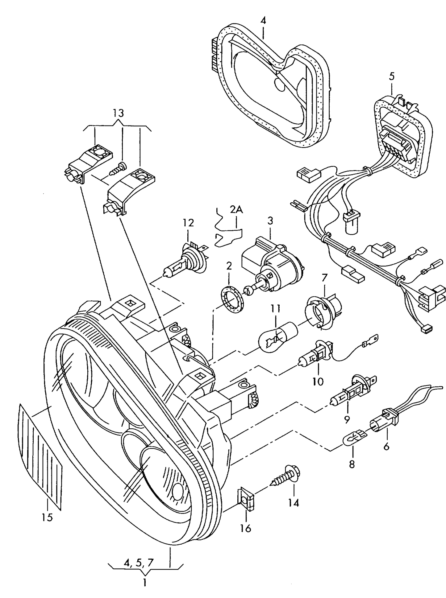 (9) 109100 NARVA H1/448 halogen bulb for high beam