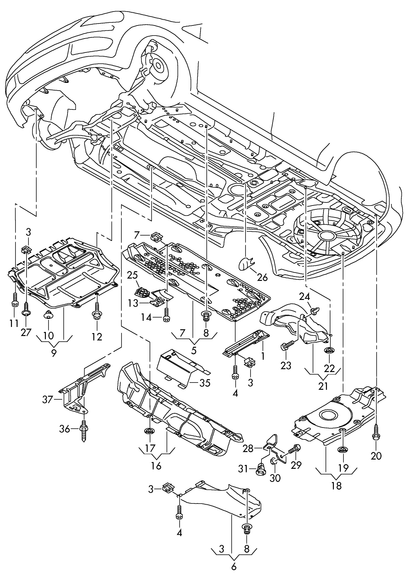 (9) 24846 Aftermarket Engine Undertray