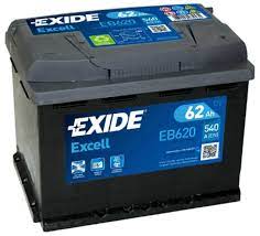 (2) 2130404 Exide Excel 12v/62ah/540ca 027 Car Battery - 3 Year warranty 'Collection only'