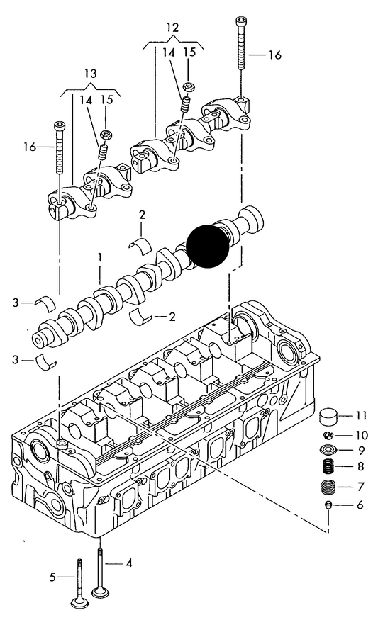 (ITEM 1) 176784 KS Camshaft T5 2.5tdi BNZ,BPC