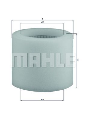 LX123 Mahle Air Filter 'Round' CITROËN,PEUGEOT