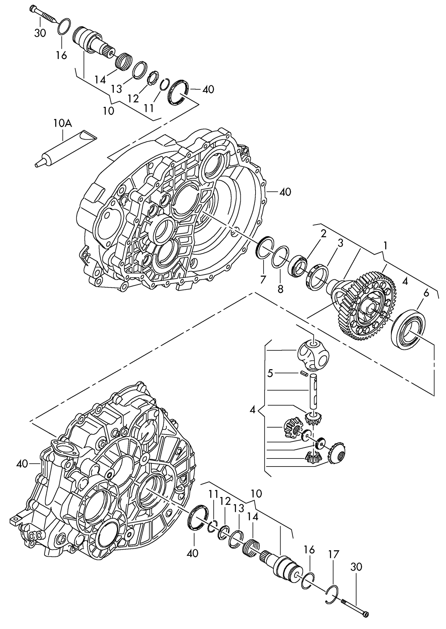 T5.1 (7E) 2010>2015 Meyle inner Stub shaft>Driveshaft MQ500,KUP,MKB